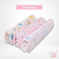 Cueiro Flanelado Karinho 100% Algodão 80x50cm 3 e 6 unidades Cueiro Flanelado Karinho 100% Algodão 80x50cm 3 e 6 unidades