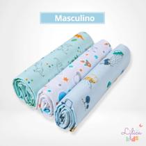 Cueiro Flanelado Karinho 100% Algodão 80x50cm 3 e 6 unidades Cueiro Flanelado Karinho 100% Algodão 80x50cm 3 e 6 unidades