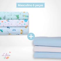 Cueiro Flanelado Karinho 100% Algodão 80x50cm 3 e 6 unidades Cueiro Flanelado Karinho 100% Algodão 80x50cm 3 e 6 unidades