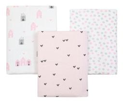 Cueiro flanelado manta charutinho compose estampado kit com 03 un acabamento overlock bebê papi