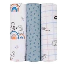 Cueiro flanelado papi 100cmX80cm 100% algodão kit 3 unidades Cueiro flanelado papi 100cmX80cm 100% algodão kit 3 unidades