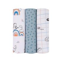 Cueiro flanelado papi baby estampado 4106185 papi Cueiro flanelado papi baby estampado 4106185 papi