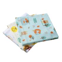 Cueiro flanelado papi karinho neutro 80x50cm - 3 unidades