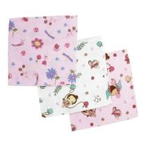 Cueiro karinho estampado 80 cm x 50 cm. c/3 - papi