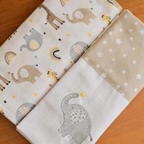 CUEIRO MANTA BUBLIM GIRAFA 79cm x 80cm - 2 Unidades