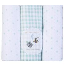 Cueiro Manta Flanelada Bordados Infantil Bebê Kit 3 Unidades 80 x 80cm - Papi Baby Cueiro Manta Flanelada Bordados Infantil Bebê Kit 3 Unidades 80 x 80cm - Papi Baby