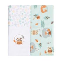 Cueiro Manta Flanelado Bordado 80cm X 80cm Com 02 Unidades - Papi Textil Baby Cueiro Manta Flanelado Bordado 80cm X 80cm Com 02 Unidades - Papi Textil Baby