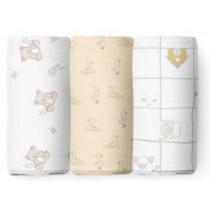 Cueiro Papi Baby Ursinho Bolinha - 3 Unidades - 80x80cm Cueiro Papi Baby Ursinho Bolinha - 3 Unidades - 80x80cm