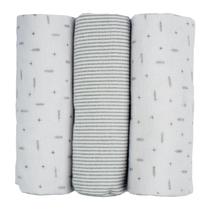 Cueiro para Bebê Flanelado 03 Unidades Baby Joy Clássicos