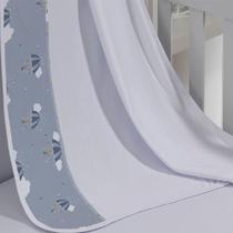 Cueiro Simples Tecebem Baby Zoe Malha Estampado Kinder Cinza