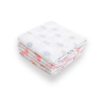 Cueiro Swaddle 3 Unidades Estampado Rosa Nuvem 1,0M X 80Cm Menina Cueiro Swaddle 3 Unidades Estampado Rosa Nuvem 1,0M X 80Cm Menina
