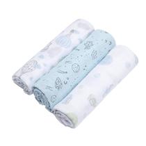 Cueiro Swaddle Soft 100% Algodão Bebê 1,0M X 80cm C/3 Unidades Papi Corrida de Carros