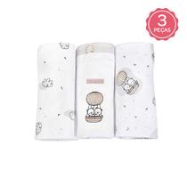 Cueiro Urso - Kit Manta para Bebê - CIA do Neném Cueiro Urso - Kit Manta para Bebê - CIA do Neném