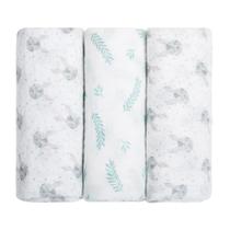 Cueiros Soft Estampado Coelhinho 3 unds 1mx80cm Papi Baby