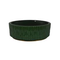 Cuenco Accesorio Benzara Limy Grande Texturizado Verde Oscuro