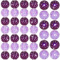 Cuentas de Cristal Loetere de 20 mm color Morado con 40 Piezas