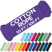 Cuerda de Algodón TECEUM 5 mm de Diámetro 30 m Morada Duradera