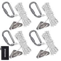 Cuerda de Camping HIKEMAN 4 Paquetes con Mosquetón de Seguro Cuerda de Camping HIKEMAN 4 Paquetes con Mosquetón de Seguro