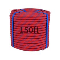 Cuerda de Escalada Kynara 12 mm (1/2 Pulgada) 150 m (492 ft) Nylon Roja Cuerda de Escalada Kynara 12 mm (1/2 Pulgada) 150 m (492 ft) Nylon Roja