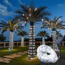 Cuerda de luces solares Honche 10m 100 LED IP65 impermeable blanco frío