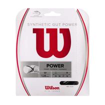 Cuerda de Tenis Wilson Synthetic Gut Power 1.25 mm Negra Cuerda de Tenis Wilson Synthetic Gut Power 1.25 mm Negra