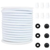 Cuerda Elástica ZH130 de 4 mm de Grosor y 15 m Blanca para Costura Elástica Cuerda Elástica ZH130 de 4 mm de Grosor y 15 m Blanca para Costura Elástica