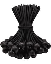 Cuerdas Bungee WMZOBH con Bola 15 cm 50 Piezas Resistente para Exterior Negro Cuerdas Bungee WMZOBH con Bola 15 cm 50 Piezas Resistente para Exterior Negro