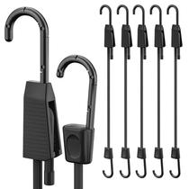 Cuerdas elásticas ajustables Rugtol para exteriores, resistentes, paquete de 6 Cuerdas elásticas ajustables Rugtol para exteriores, resistentes, paquete de 6