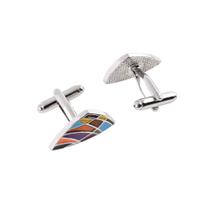 Cufflinks, esmalte multicolorido vintage para homens, liga geométrica Cufflinks, esmalte multicolorido vintage para homens, liga geométrica