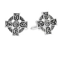 Cufflinks vintage em cobre celta banhado a prata Cufflinks vintage em cobre celta banhado a prata