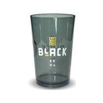 Cuia Copo Tereré Black de Plástico Cromado