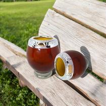 Cuia Coquinho Prata 600 Uruguaio