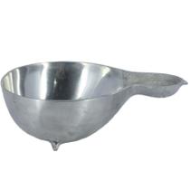 Cuia de Aluminio polido com Pé para doses, Bebidas, Pinga