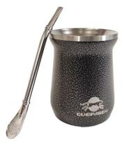 Cuia de Chimarrão + Bomba Preto - Guepardo Cuia de Chimarrão + Bomba Preto - Guepardo