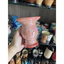 Cuia de chimarrão cerâmica lustre rosa - CHIMA TCHÊ