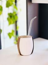 Cuia de chimarrão e tererê branco Cuia de chimarrão e tererê branco