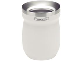 Cuia de Chimarrão e Tereré Térmica Inox Tramontina ILEX 61647210 Branco 240ml Cuia de Chimarrão e Tereré Térmica Inox Tramontina ILEX 61647210 Branco 240ml