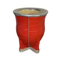 Cuia de Chimarrão Revestida em material sintético Torpedo Michelon ESTILO:15 Cuia de Chimarrão Revestida em material sintético Torpedo Michelon ESTILO:15