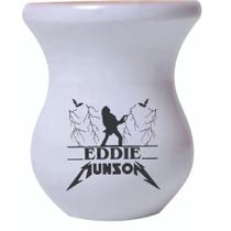 Cuia De Madeira Branca Personalizada Stranger Things