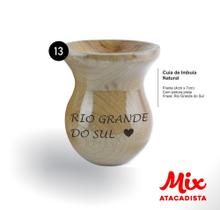 Cuia De Madeira Gravada A Laser - Imbuia