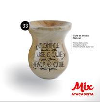 Cuia De Madeira Gravada A Laser - Imbuia