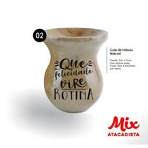 Cuia De Madeira Imbuia Personalizada