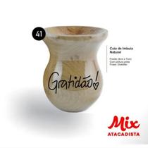 Cuia De Madeira Imbuia Personalizada - Mix Atacadista