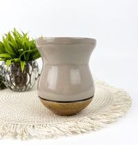 Cuia de Madeira Lisa Sem Pé Nude