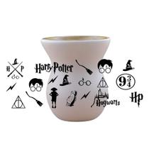 Cuia De Madeira Personalizada Harry Potter - Mix Atacadista