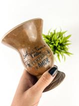 Cuia de Porongo Com Pé de Resina - Aqui Tem O Melhor Tempero O Amor Cuia de Porongo Com Pé de Resina - Aqui Tem O Melhor Tempero O Amor