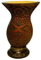 Cuia de Porongo M Pé Massa Desenho a Laser Michelon ESTILO:2 Cuia de Porongo M Pé Massa Desenho a Laser Michelon ESTILO:2