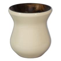 Cuia Madeira Nobre Imbuia Chimarrão Perolizada Bege Cuia Madeira Nobre Imbuia Chimarrão Perolizada Bege