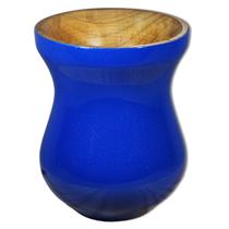 Cuia Madeira Nobre Imbuia Chimarrão Perolizada Cor Azul Cuia Madeira Nobre Imbuia Chimarrão Perolizada Cor Azul