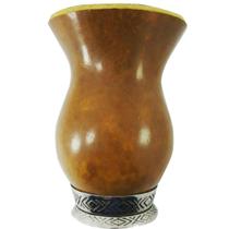 Cuia para Chimarrão Porongo com Base em Metal Ditreviso Marrom Cuia para Chimarrão Porongo com Base em Metal Ditreviso Marrom